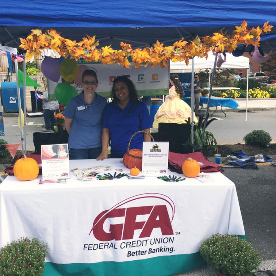 GFA's booth at the Johnny Appleseed Festival in Leominster, MA